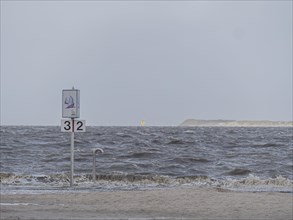 North Sea at storm tide