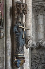 Coloured sculpture of St. Helena