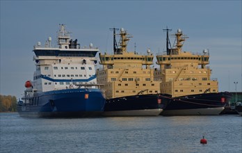 Three ships of the Finnish icebreaker fleet