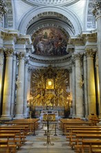 Nave of baroque church Basilica Santa Maria in Campitelli