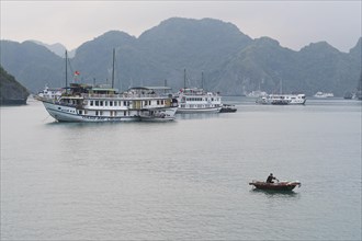 Ships in Halong Bay