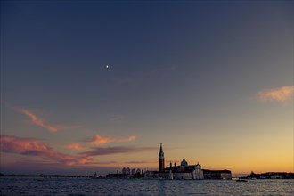 Lagoon with San Giorgio Maggiore at sunset