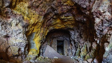 Entrance to an abandoned sulphur mine