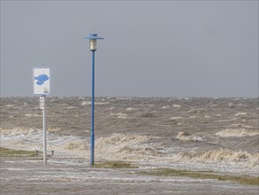 North Sea at storm surge
