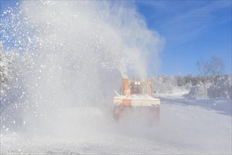 Snow blower milled road free