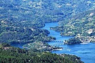 View from the point of view Pedra Bela over the Cavado River
