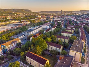 Aerial view of the university town of Jena