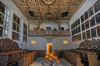 Coffered ceiling and gallery