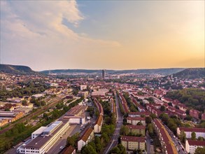 Aerial view of the university town of Jena