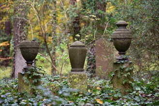Urn graves at the Wilmersdorf Forest Cemetery in Stahnsdorf