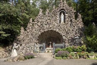 Marien Grotto pilgrimage site in the forest