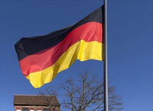 Waving German flag
