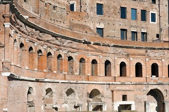 View of ancient facade of Trajan's form