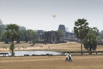 Hot Air Balloon over Angkor Wat
