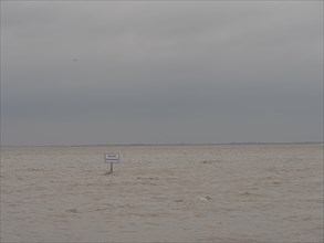 North Sea at storm surge