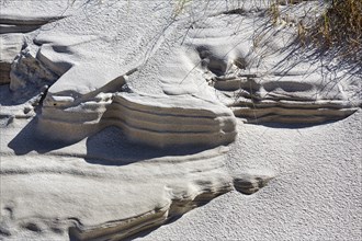 Wind-formed structures in sand dune