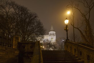 Stairs to the Fisherman's Bastion on Buda Castle Hill