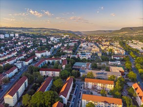 Aerial view of the university town of Jena