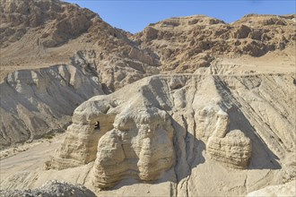 Caves of the excavation site Qumran