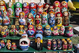 Traditional Russian wooden dolls