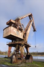 Mohr crane in the Prussian harbour on the Datteln-Hamm canal