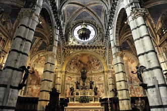 Altar and apse of Cathedral of Santa Maria Assunta of Siena