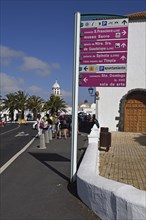 Signpost in the old town of Teguise