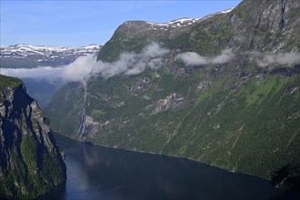 View of the Geirangerfjord from the Eagle Road viewing platform