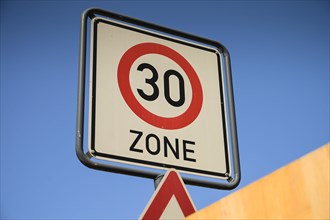 Speed limit 30 zone sign