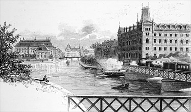 Cityscape with Riddarholm Canal