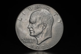 Obverse of an American dollar coin