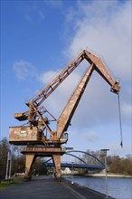 Mohr crane in the Prussian harbour on the Datteln-Hamm canal