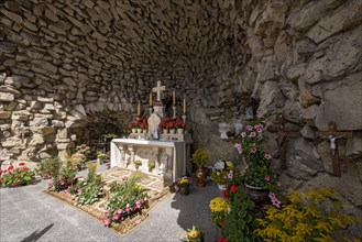 Altar with Christ Cross in Mary's Grotto