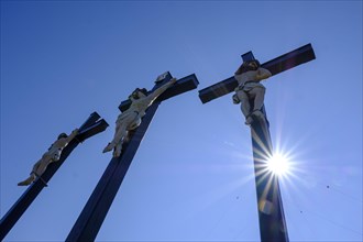 Three crosses at Kreuzberg near Bischofsheim