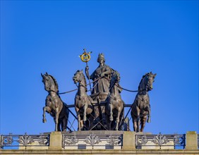 Quadriga with the city goddess Brunonia on the reconstruction of Braunschweig Castle