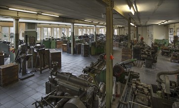 General view of the turning shop of a former valve factory