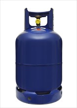 Butane Gas Cylinder against a white background