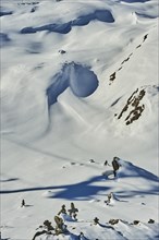 Snowdrifts on Mount Kitzsteinhorn