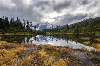 Mt. Shuksan in clouds