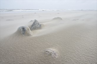 Sandstorm on the beach