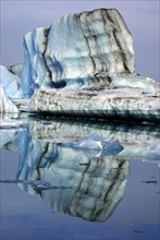Iceberg reflected in the water