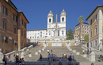 Spanish Steps with few tourists during Corona crisis