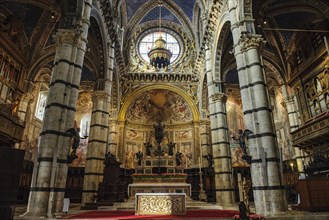 Altar and apse of Cathedral of Santa Maria Assunta of Siena