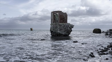 The former tide gauge house at Cape Arkona on the island of Ruegen