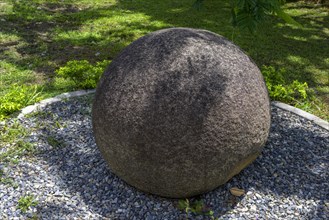 Stone sphere from the pre-Columbian period