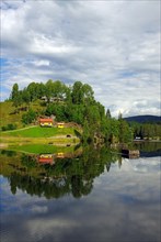 Quiet landscape at the Telemark Canal