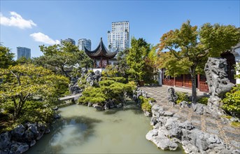 Traditional Chinese Pagoda in Dr. Sun Yat-Sen Classical Chinese Garden