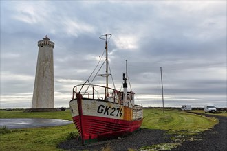 Shipwreck at the lighthouse Gardskagi