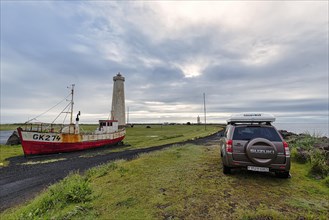 Shipwreck at the lighthouse Gardskagi