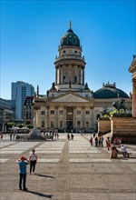 The Gendarmenmarkt with a view of the German Cathedral
